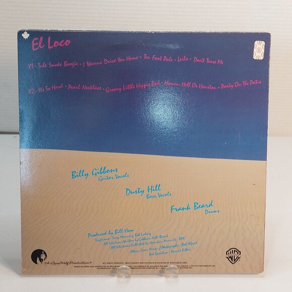 ZZ Top ~ El Loco  (Vinyl  LP,  1981) - Picture 4 of 4